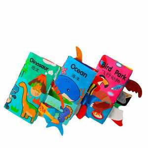 Éducation précoce tissu lavable doux 3D queues d'animaux reliure tactile activité sensorielle jouets bébé livres en tissu - Product Image 2