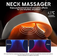 Appareil de massage intelligent pour soulager la douleur de la colonne cervicale Appareil de massage électrique chauffant TENS Pulse Portable pour le cou et les épaules
