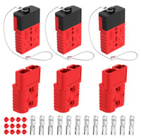 Terminal de Batería de Conexión Rápida Daiertek Gris 120A con Cubierta para Aplicaciones Marinas y Automotrices, Conector de Cable de Batería de Alta Resistencia