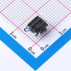 TS665PA 250gf Tactile Switch SMD Switch Single Pole Single Throw Round Button 2.5N Vertical Mount - Product Image 2