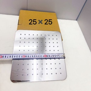 HONO ProLogium - Rociador de Techo de Acero Inoxidable, 25x25 cm, Acabado Espejo Cuadrado, Cabezal de Ducha Tipo Lluvia - Product Image 1