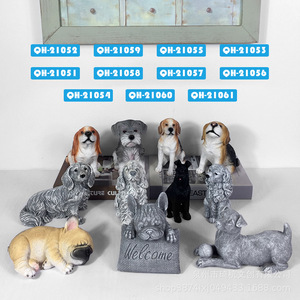Figura realista de perro de resinas sintéticas, decoración de escritorio para el hogar, regalo unisex - Product Image 4