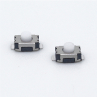 Bouton tactile blanc de 2 mm de hauteur, 2 broches, micro-interrupteur SMD pour montage sur circuit imprimé, jouets