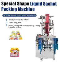 Machine d'emballage entièrement automatique pour sachets de forme irrégulière, pour liquides, gelées, sauces et miel