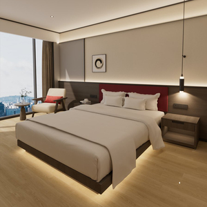 Modern King <b>Size</b> Hotel Bedroom Furniture Sets in Wood for Hotels Apartments and Villas-Factory Direct Sale - Product Image 2