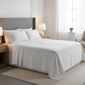 Couette d'hôtel série Anémone, imprimée patchwork en velours, lavable, garnie de coton et de soie, idéale pour l'été - Product Image 3