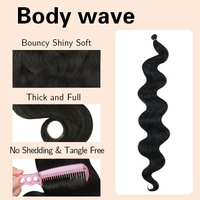 Extensions de cheveux synthétiques ondulés de 27 pouces, ignifuges, trame unique, épaisses, douces, couleur naturelle, teintes, vente en gros