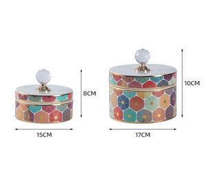 Bắ<span class=keywords><strong>c</strong></span> Âu hiện đại đơn giản đồ trang sứ<span class=keywords><strong>c</strong></span> gốm hộp phòng ngủ phòng khách hiên lưu trữ đồ trang sứ<span class=keywords><strong>c</strong></span> đồ trang sứ<span class=keywords><strong>c</strong></span> sứ Jar nồi - Product Image 3