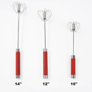 Herramientas de cocina Batidor de huevos Mezclador de huevos semiautomático Mezclador manual giratorio Herramientas para hornear para semiautomático - Product Image 2