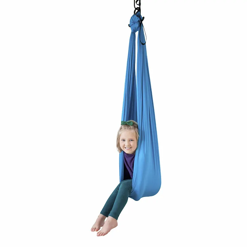 Wholesale best anti-gravity gradient color flying yoga bed low elasticity aerial yoga hammock swing