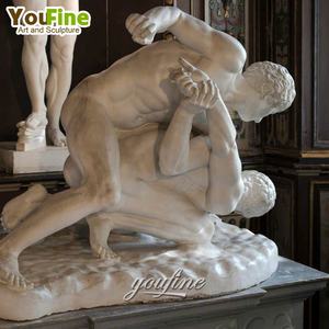 Statue de guerrier romain <span class=keywords><strong>en</strong></span> marbre grandeur nature pour jardin - Product Image 3