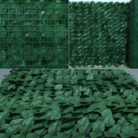 Panneaux de haie artificielle verte pour extérieur, décoration murale, clôture de jardin, feuillage décoratif
