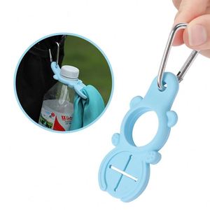 Outdoor Silicone Water Bottle Clip Lightweight, Reusable <b>Hook</b> for Hiking, Backpacking, Camping Use - Product Image 1