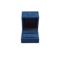 2025 Usine Directe De Luxe Bleu Marine Matériel Haut De Gamme Logo Personnalisé Couleur Bijoux Cadeau Emballage Ensemble Boîtes
