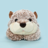 Coussin en peluche personnalisé en forme de loutre, jouet doux à câliner, cadeau pour enfants, vente directe du fabricant de peluches en gros