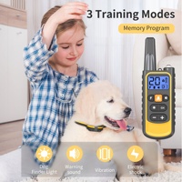 Ferngesteuertes Hundetrainingshalsband Sicheres Schock-Antibell-Gerät Ultraschall-Vibrationsmodus Handgehaltenes Abschreckungsmittel für Effektives Training