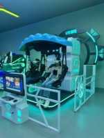 Simulador de Paracaidismo VR para Dos Jugadores, Máquina de Paracaidismo de Realidad Virtual 9D, Equipo de Experiencia de Vuelo para Parques de Diversiones