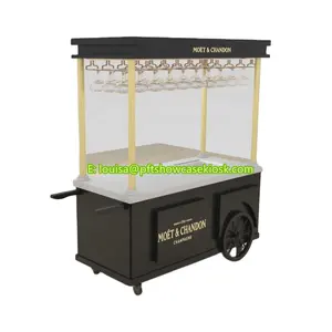 3D Thiết Kế Chuyên Nghiệp Thức Ăn Nhanh Giỏ Hàng Cho Đồ Uống Hiển Thị Stand/Snack Street Giỏ Hàng Cho Bia Display Station