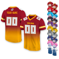 Jersey Sepak Bola Nama & Nomor Tim yang Dipersonalisasi Untuk Wanita Pria, Kaos Sepak Bola V-neck Depan Belakang yang Dapat Disesuaikan, Hadiah Sepak Bola untuk Penggemar
