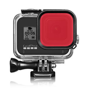 Compatible pour <span class=keywords><strong>GoPro</strong></span> 13/12/11/10/9/<span class=keywords><strong>Hero</strong></span> <span class=keywords><strong>8</strong></span> Accessoires de caméra d'action Filtres de boîtier de plongée étanches 60m - Product Image 5