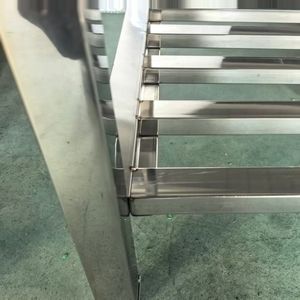 VICTORY KITCHEN Model VCT 304 Stainless <b>Steel</b> Folding <b>Workbench</b> 200KG Capacity Commercial Kitchen Hotel Restaurant Backsplash - Product Image 5