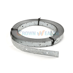 Sangle de <span class=keywords><strong>fixation</strong></span> murale pour <span class=keywords><strong>poutre</strong></span> en <span class=keywords><strong>bois</strong></span>, bande fixe en acier galvanisé perforé - Product Image 2