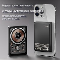 Boîte cadeau personnalisée 6 en 1 Écouteurs Étui de téléphone Banque d'alimentation Adaptateur de câble Chargeur sans fil Transparent pour iPhone 13 14 Pro Max