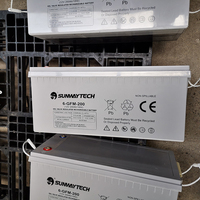Système de stockage d'énergie solaire batterie gel à cycle profond 12v 200ah 100ah 150ah de secours