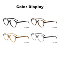 Monture optique tendance en acétate, lunettes de vue rétro, protection anti-lumière bleue et UV, ajustement confortable pour toutes les formes de visage