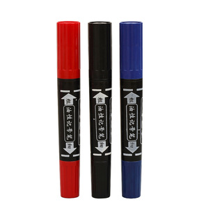 Rotulador a base de aceite de 2 mm y 5 mm, de doble punta, tinta permanente resistente al agua para papel, logística y envíos. - Product Image 2