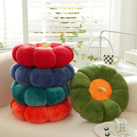Vente chaude Usine bas prix et bas quantité minimale de commande qualité citrouille coussin bébé peluche douce Creative Orange personnalisé coussin en peluche
