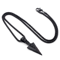 Vente chaude transfrontalière : Cadeau de fête unisexe en alliage, motif flèche triangulaire personnalisée, style européen et américain, en bambou