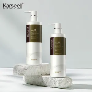 Karseell Après-shampoing à l'huile d'argan du Maroc Formule nourrissante pour cheveux secs et abîmés Restaure la brillance