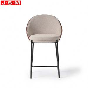 Tabouret de <span class=keywords><strong>Bar</strong></span> de Luxe en Métal de Style Nordique pour Cuisine avec Dossier Incurvé Moderne Chaise Haute de Café pour <span class=keywords><strong>Bar</strong></span> - Product Image 3