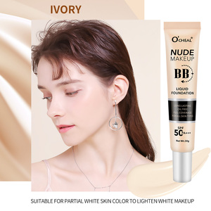 Venta al por mayor con etiqueta privada SPF 50 Control de aceite Cobertura completa Impermeable Maquillaje natural de larga duración Líquido BB <span class=keywords><strong>CC</strong></span> Crema de base - Product Image 3