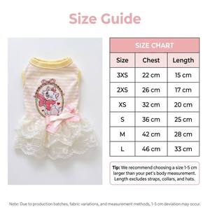 Vestido para Cachorros Ultra Pequeño, Adorable, de Algodón <span class=keywords><strong>Puro</strong></span> con Bordado y Encaje, para Verano, Transpirable, Personalizado de Fábrica - Product Image 6