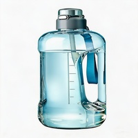 Bouteille d'eau sport personnalisée faite à la main, grande capacité, design moderne, gourde de fitness portable avec impression en relief pour hommes, usage quotidien