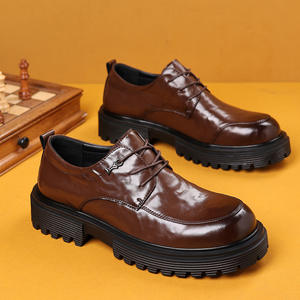 Oficial estilo británico 38-44 dos capas de cuero de vaca EVA goma negro Oficina Oxford hombres <span class=keywords><strong>zapatos</strong></span> de cuero - Product Image 3