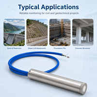Vibrating Wire Piezometer Stainless Steel Pore Water Pressure Sensor for Dam Tunnel Slope Monitoring