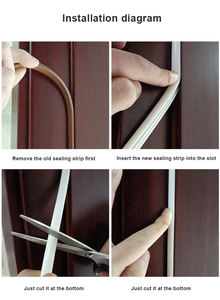 אטם דלת עץ איכותי - PVC/אלסטומר רב צבעוני, אטימה הדוקה, אטום לאבק לחדרים נקיים - Product Image 6