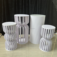 ZHY gros acrylique gâteau socle support cylindre piédestal affichage Table mariage événements décor pour gâteau Dessert