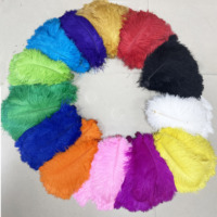 Plumes d'autruche décoratives en or, 10 "-12", plumes naturelles, pour mariage, fête, maison