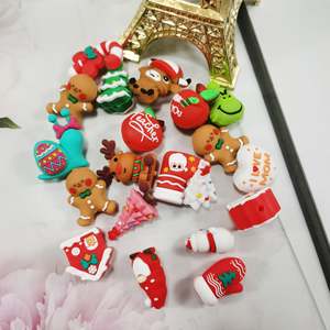 Nuovo arrivo Halloween e natale dentizione <span class=keywords><strong>Silicone</strong></span> <span class=keywords><strong>Pvc</strong></span> perline 3d <span class=keywords><strong>Silicone</strong></span> focale perline per penne all'ingrosso - Product Image 1