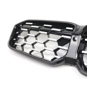 Mise à niveau de la lumière lumineuse Glowing Glossy Black Frame <span class=keywords><strong>Chrome</strong></span> Diamond Grills Grill pour <span class=keywords><strong>BMW</strong></span> 2023-2024 Série 3 G20 G21 51719632871 - Product Image 6