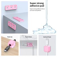 Support organisateur de câble magnétique JEN support de câble de données en plastique pour bureau salon chambre bureau organisation murale