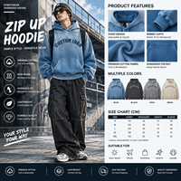 Hoodie Pria French Terry Berat 420g dengan Efek Acid Wash Retro, Hoodie Pria Warna Gradasi Sun Faded