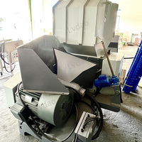 Équipement de broyage de film PP/PE renforcé anti-enroulement LVDAO 55kW, granulateur industriel de film plastique épaissi à forte capacité