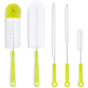 8 Pack Eco-Friendly <b>Bottle</b> Cleaning <b>Brush</b> Set with PP Handle for Beer Kettle & Straw Cleaning Custom Logo Option - Product Image 1