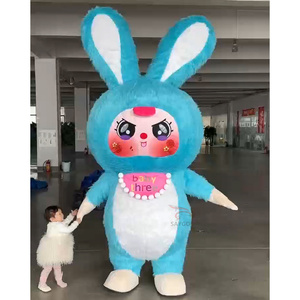 Costume Gonfiabile Mascotte Coniglio Wa Sansui, Coniglio Giallo con Grandi Orecchie, Personaggio dei <span class=keywords><strong>Cartoni</strong></span> <span class=keywords><strong>Animati</strong></span> per Eventi in Centri Commerciali, Feste e Spettacoli - Product Image 5