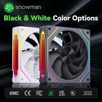 Ventilador de PC GK120 de 6 Pines, 120 mm, RGB Blanco, con Rodamiento Fluido, Silencioso (20dBA), 1200 RPM, 12V CC, para Refrigeración de Procesador en Computadoras para Juegos